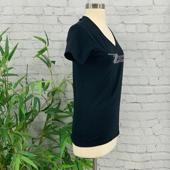 🎉Black Rhinestone ZZ Top Tee - Picture 2 of 4